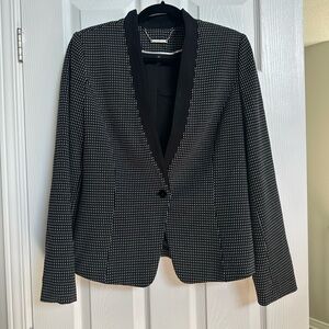 White House Black Market Black and White Blazer